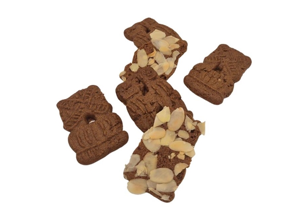 Speculaasjes met amandelschaafsel
